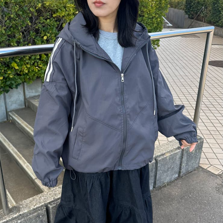 サイドラインフードブルゾン | non-hedge  | 詳細画像4 