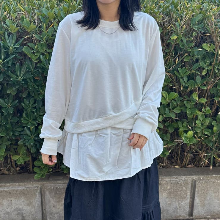 裏毛レイヤードプルオーバー | non-hedge  | 詳細画像8 