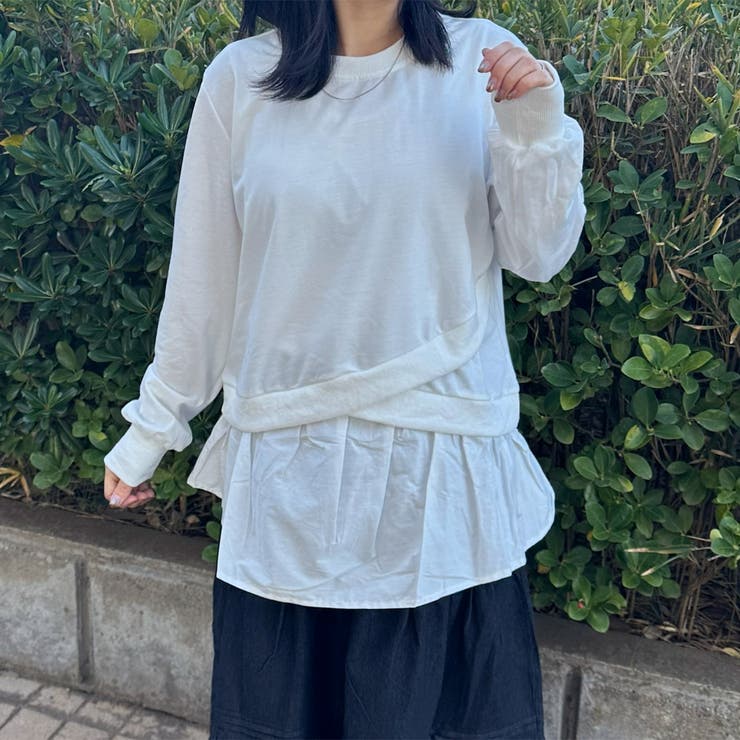 裏毛レイヤードプルオーバー | non-hedge  | 詳細画像9 