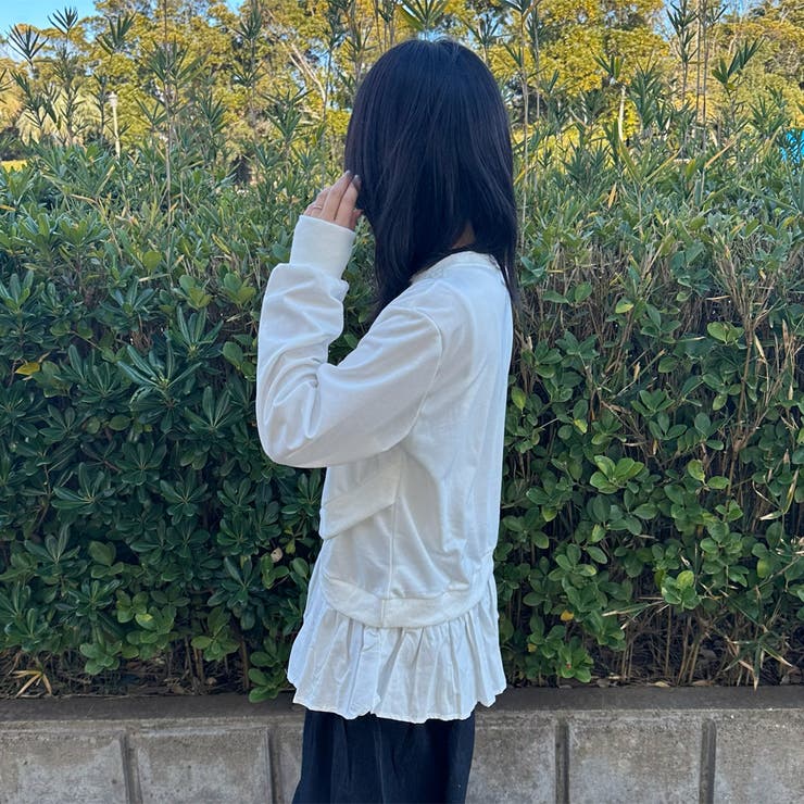 裏毛レイヤードプルオーバー | non-hedge  | 詳細画像10 