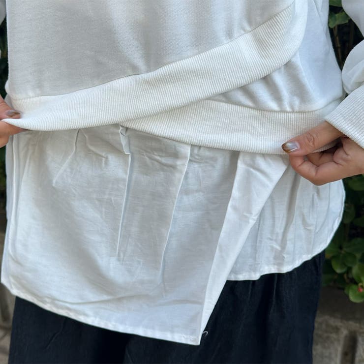 裏毛レイヤードプルオーバー | non-hedge  | 詳細画像16 