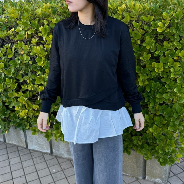 裏毛レイヤードプルオーバー | non-hedge  | 詳細画像22 