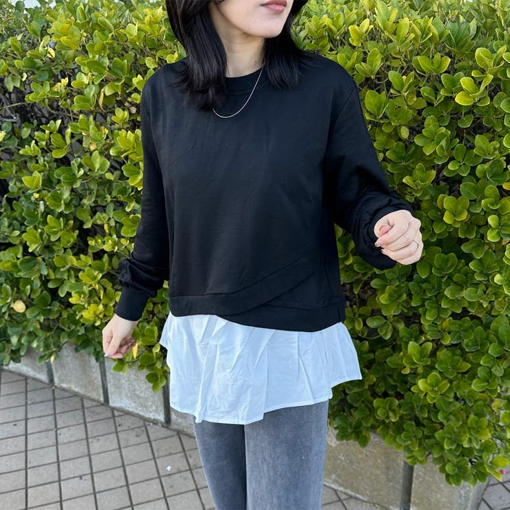 裏毛レイヤードプルオーバー | non-hedge  | 詳細画像24 