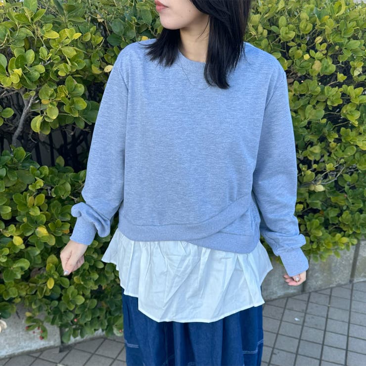 裏毛レイヤードプルオーバー | non-hedge  | 詳細画像2 