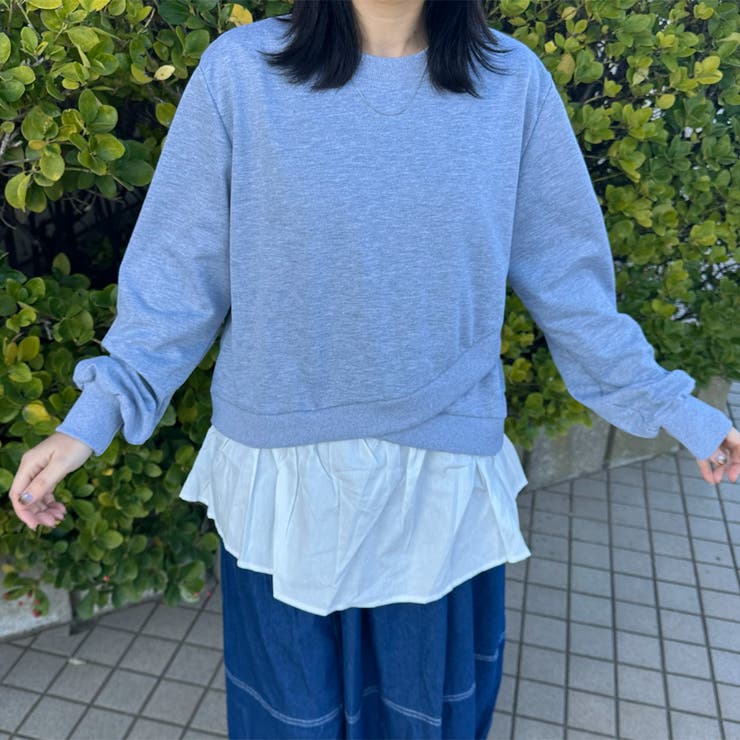裏毛レイヤードプルオーバー | non-hedge  | 詳細画像3 