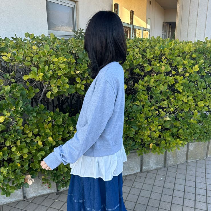 裏毛レイヤードプルオーバー | non-hedge  | 詳細画像4 