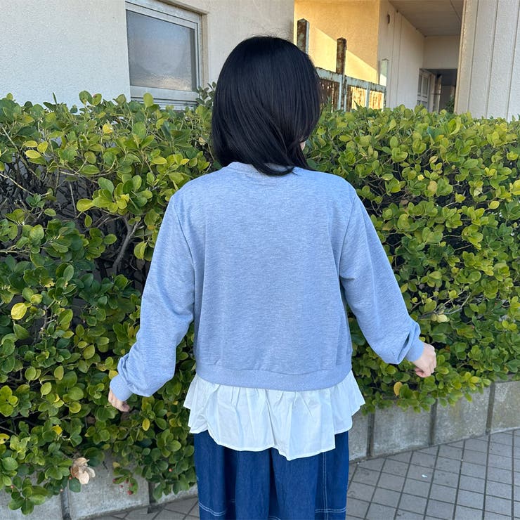裏毛レイヤードプルオーバー | non-hedge  | 詳細画像6 
