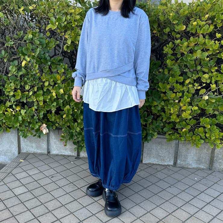 裏毛レイヤードプルオーバー | non-hedge  | 詳細画像7 