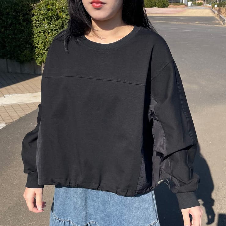 ブラック | 切替ドルマンプルオーバー | non-hedge 