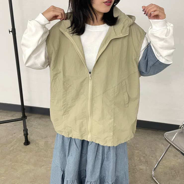 ナイロンフードベスト | non-hedge  | 詳細画像8 