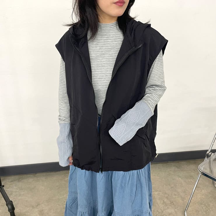 ナイロンフードベスト | non-hedge  | 詳細画像25 