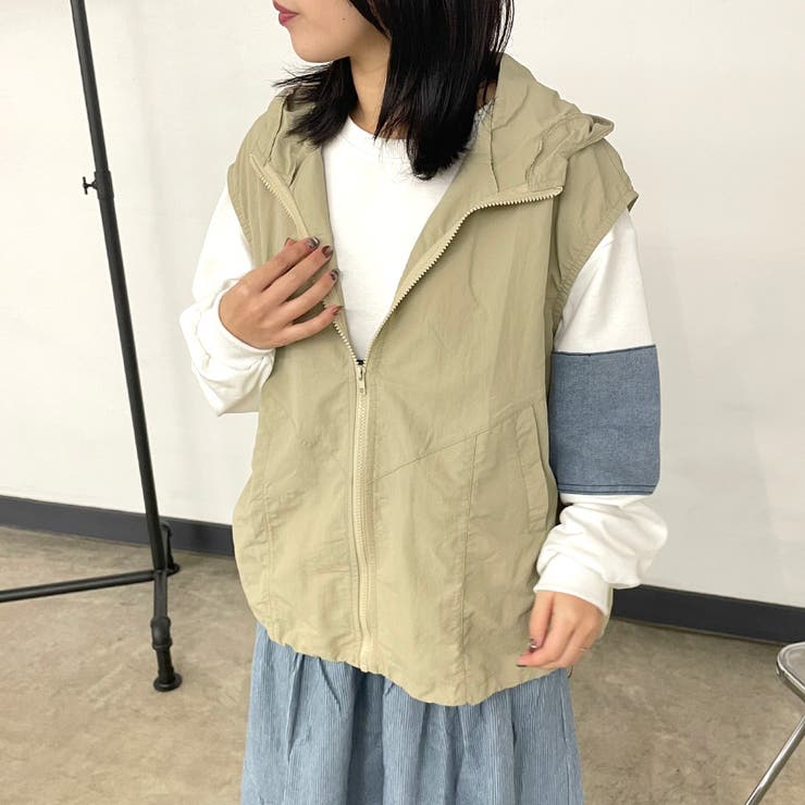 ナイロンフードベスト | non-hedge  | 詳細画像7 