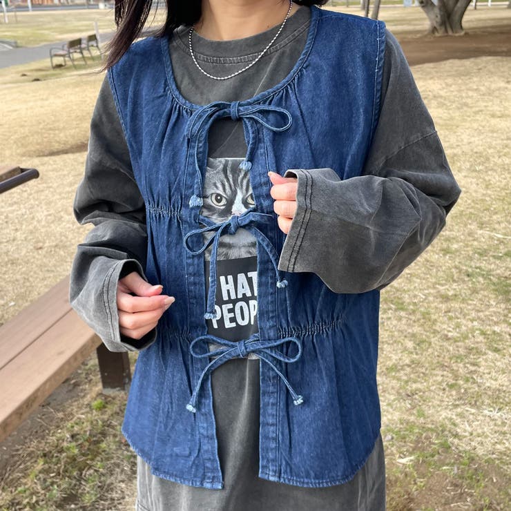 デニムリボンベスト | non-hedge  | 詳細画像11 