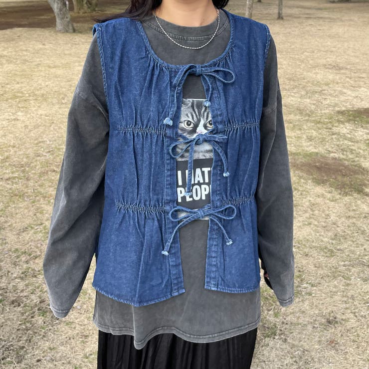 デニムリボンベスト | non-hedge  | 詳細画像13 