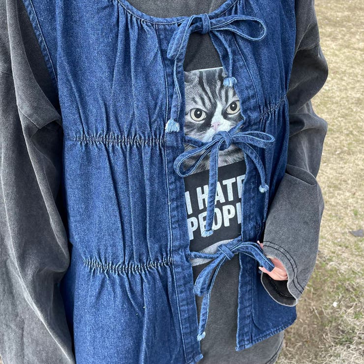 デニムリボンベスト | non-hedge  | 詳細画像21 