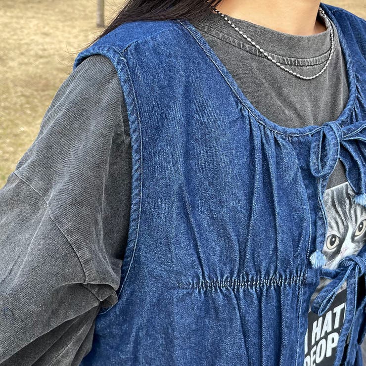 デニムリボンベスト | non-hedge  | 詳細画像23 