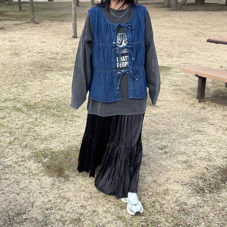 デニムリボンベスト | non-hedge  | 詳細画像24 