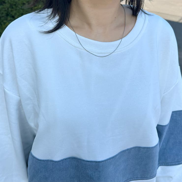 デニム切替プルオーバー | non-hedge  | 詳細画像20 