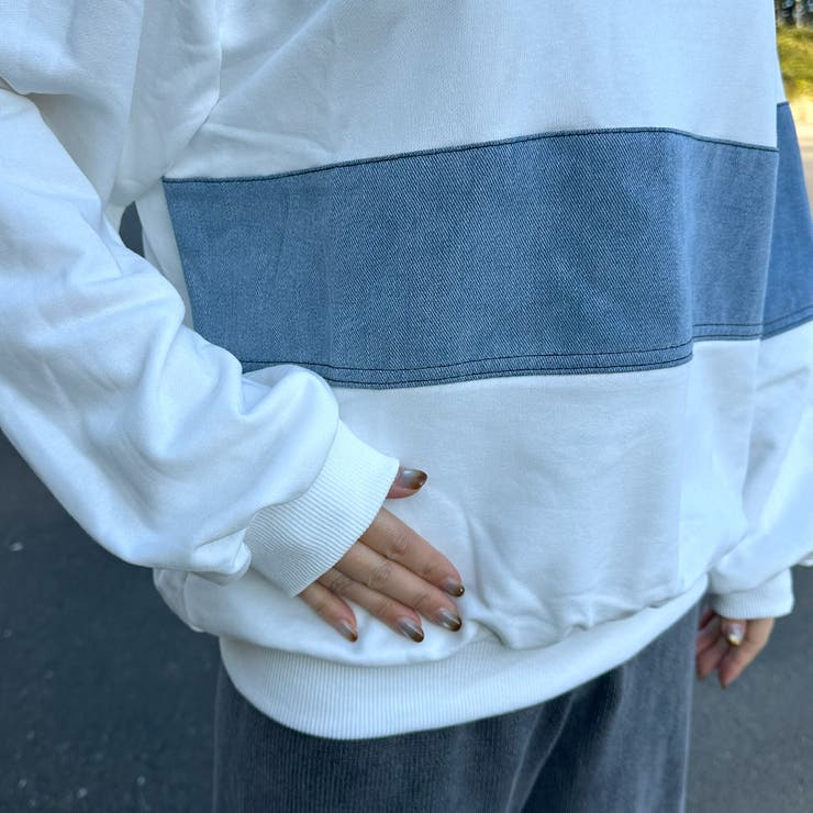 デニム切替プルオーバー | non-hedge  | 詳細画像22 