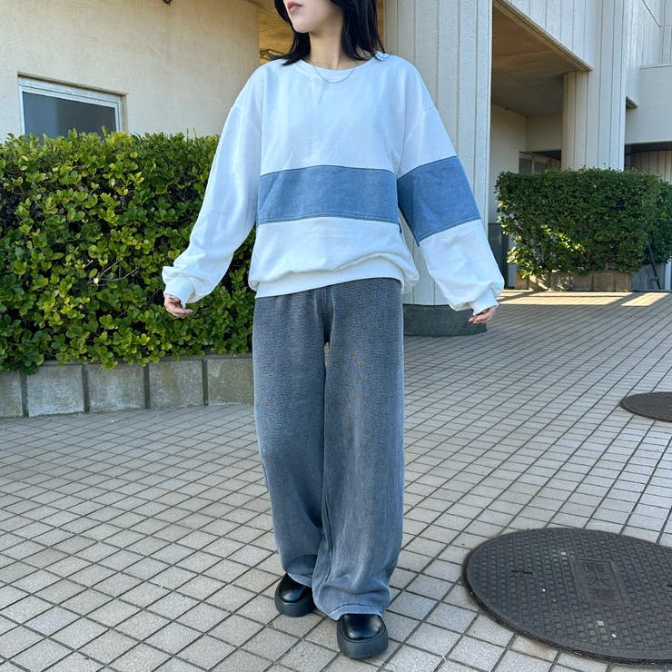 デニム切替プルオーバー | non-hedge  | 詳細画像24 