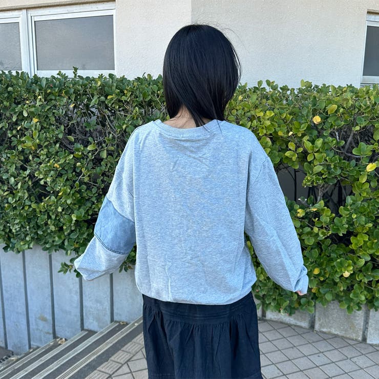 デニム切替プルオーバー | non-hedge  | 詳細画像5 
