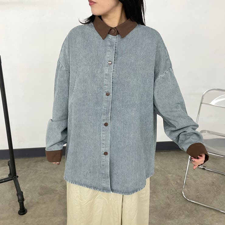 ヒッコリーバイカラーシャツ | non-hedge  | 詳細画像2 