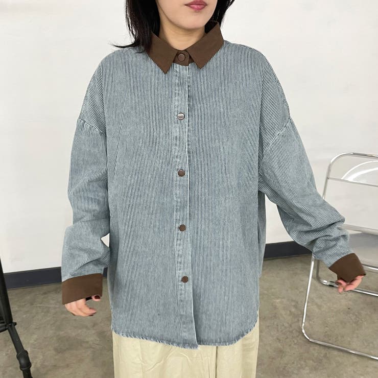 ヒッコリーバイカラーシャツ | non-hedge  | 詳細画像3 