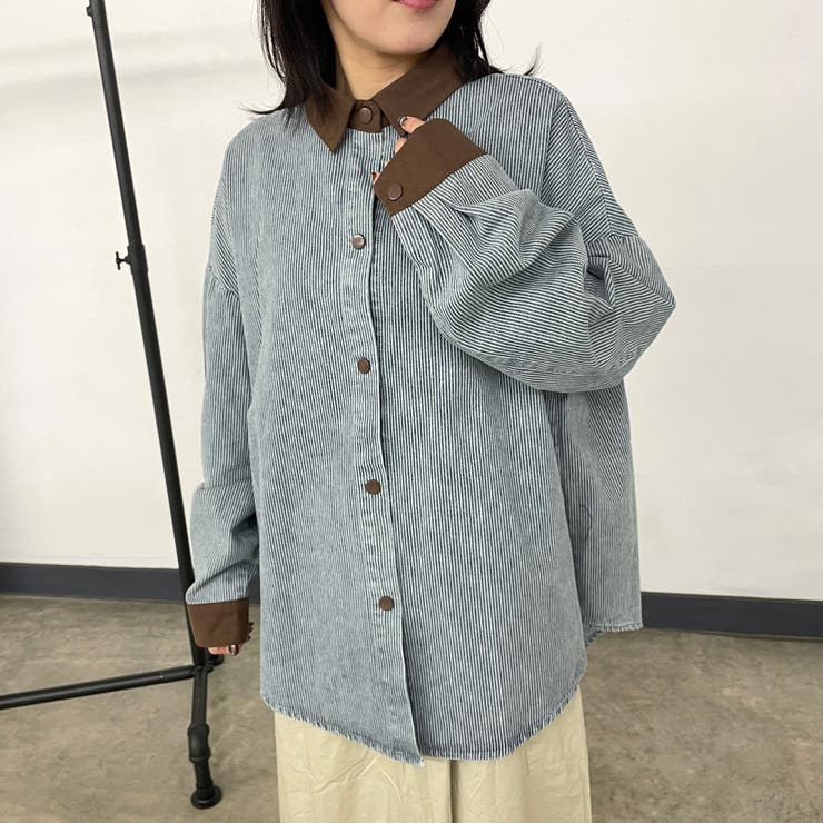 ヒッコリーバイカラーシャツ | non-hedge  | 詳細画像4 