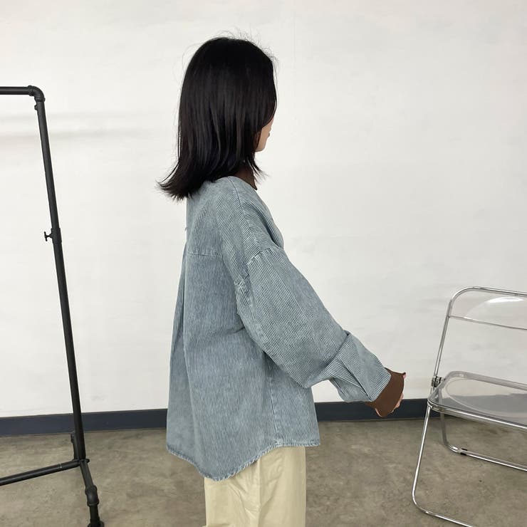 ヒッコリーバイカラーシャツ | non-hedge  | 詳細画像6 