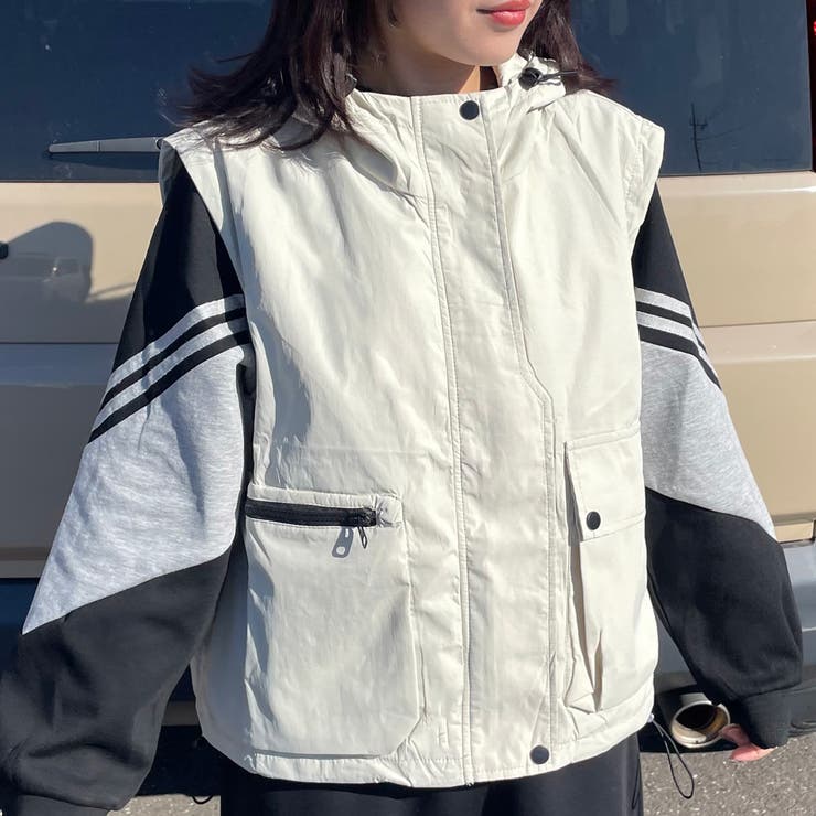 アイボリー | フードドロストベスト | non-hedge 