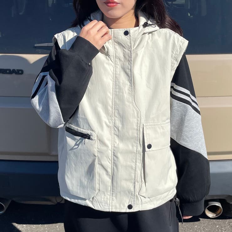 フードドロストベスト | non-hedge  | 詳細画像2 