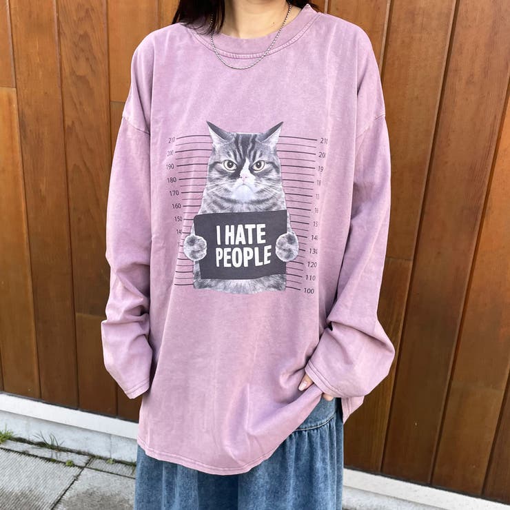 ピンク | ピグメントネコプリントロンT | non-hedge 