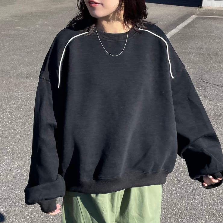 ブラック | パイピングプルオーバー | non-hedge 