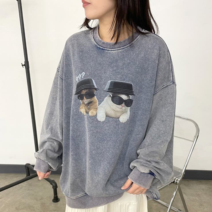 ネイビー | ピグメントネコプルオーバー | non-hedge 