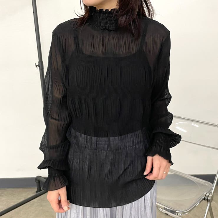 シフォンシャーリングブラウス | non-hedge  | 詳細画像11 