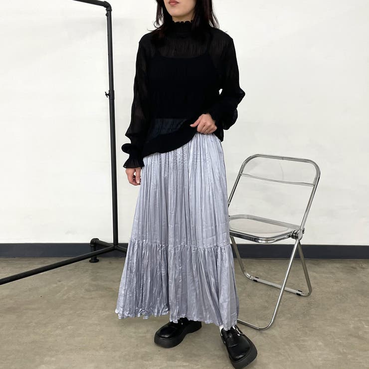 シフォンシャーリングブラウス | non-hedge  | 詳細画像15 