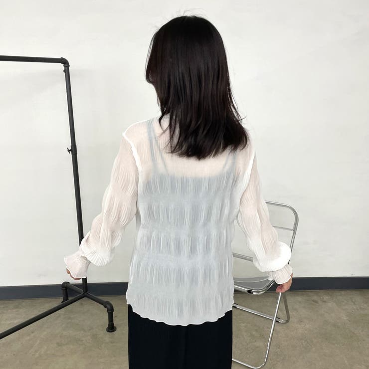 シフォンシャーリングブラウス | non-hedge  | 詳細画像24 