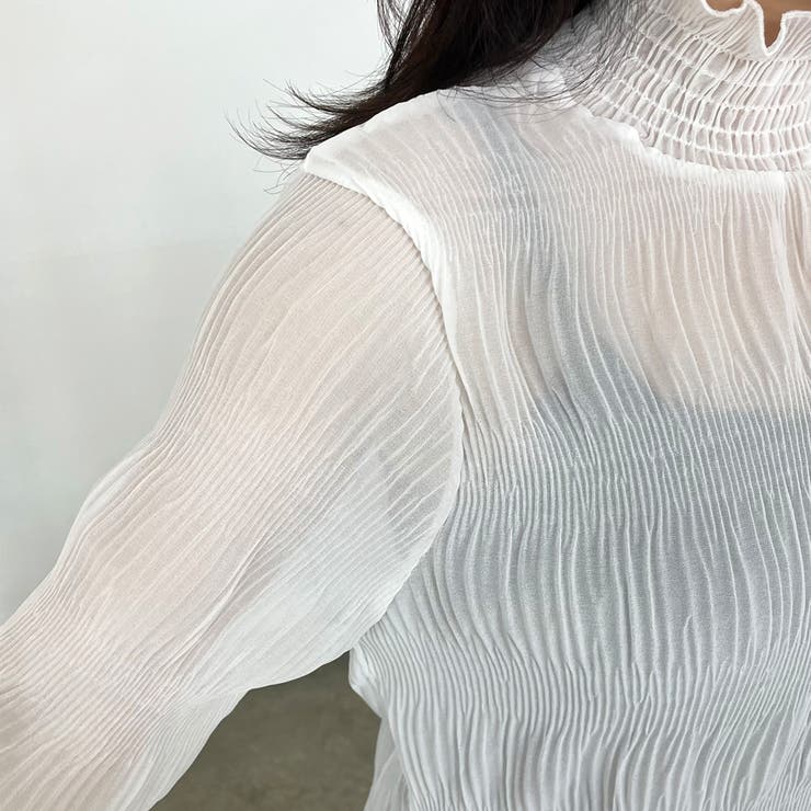 シフォンシャーリングブラウス | non-hedge  | 詳細画像26 