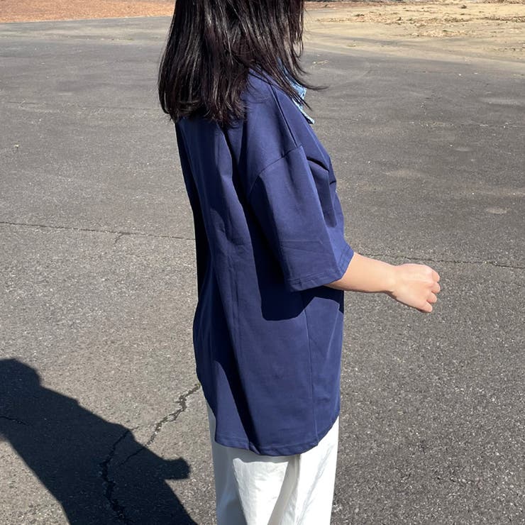 襟デニムハーフジップロゴTシャツ | non-hedge  | 詳細画像20 