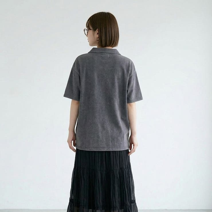 ピグメントハーフジップTシャツ | non-hedge  | 詳細画像12 