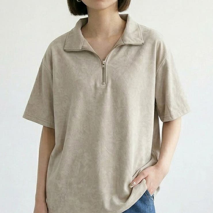 ピグメントハーフジップTシャツ | non-hedge  | 詳細画像15 