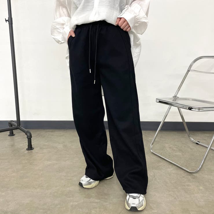 ブラック | カットサイドラインパンツ | non-hedge 