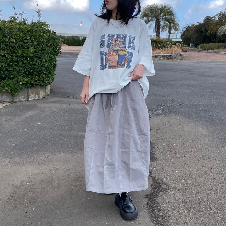 ネコプリントビッグTシャツ | non-hedge  | 詳細画像11 