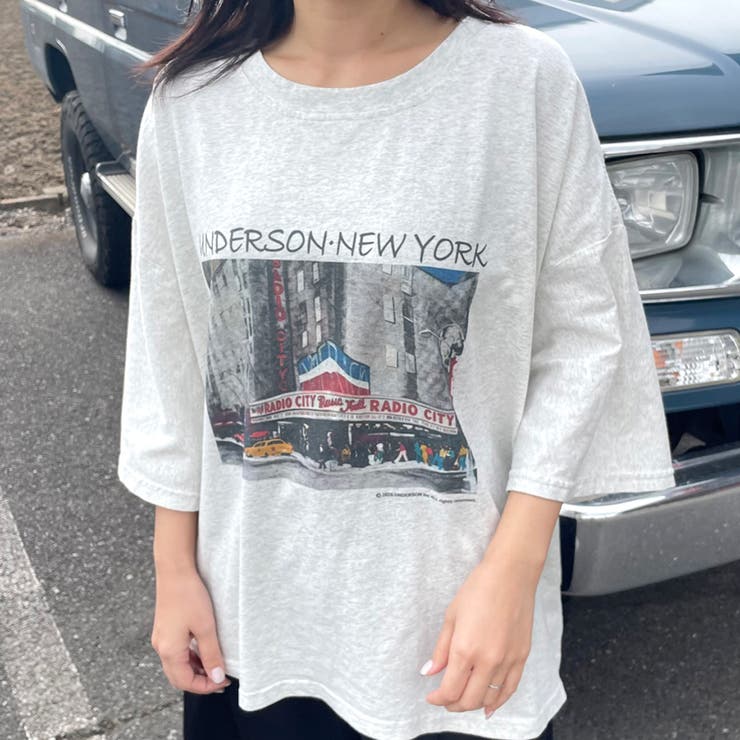 オートミール | 転写BIGTシャツ | non-hedge 