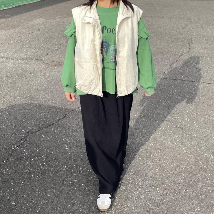 袖フリルネコプリントロンT | non-hedge  | 詳細画像10 