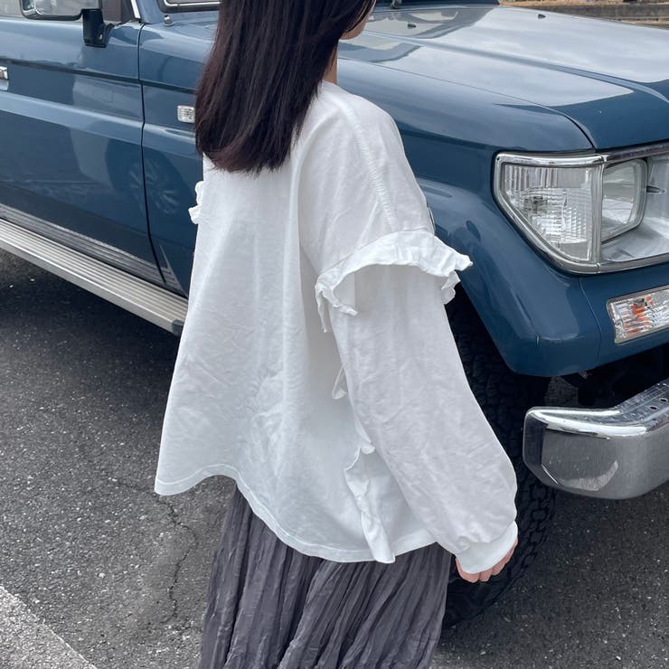 袖フリルネコプリントロンT | non-hedge  | 詳細画像21 