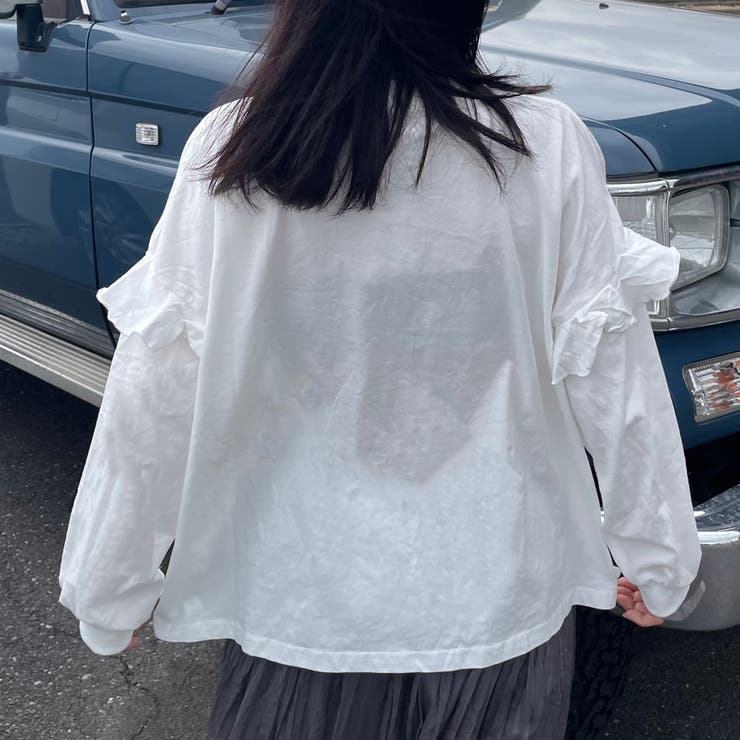 袖フリルネコプリントロンT | non-hedge  | 詳細画像23 