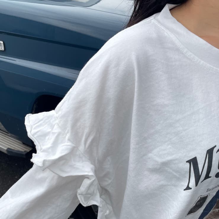 袖フリルネコプリントロンT | non-hedge  | 詳細画像25 