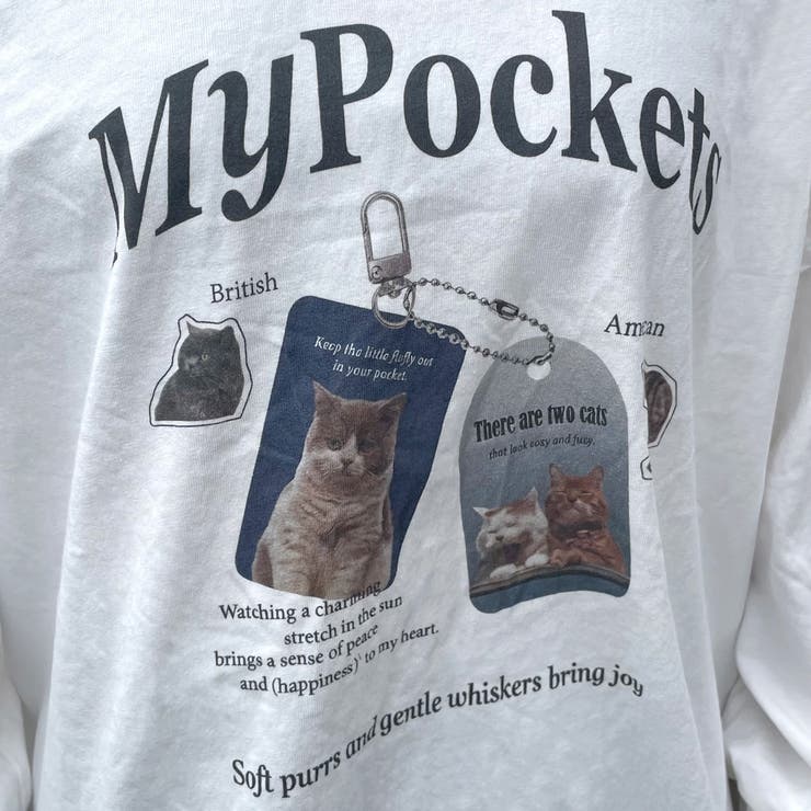 袖フリルネコプリントロンT | non-hedge  | 詳細画像26 