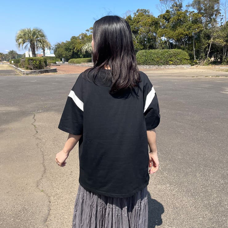 袖配色ロゴTシャツ | non-hedge  | 詳細画像17 